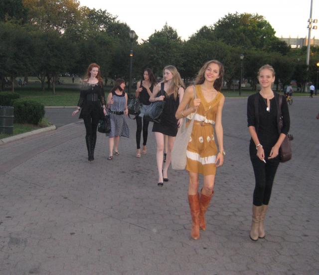 Elite's leading light catwalking to Eddie Trump's US Open box