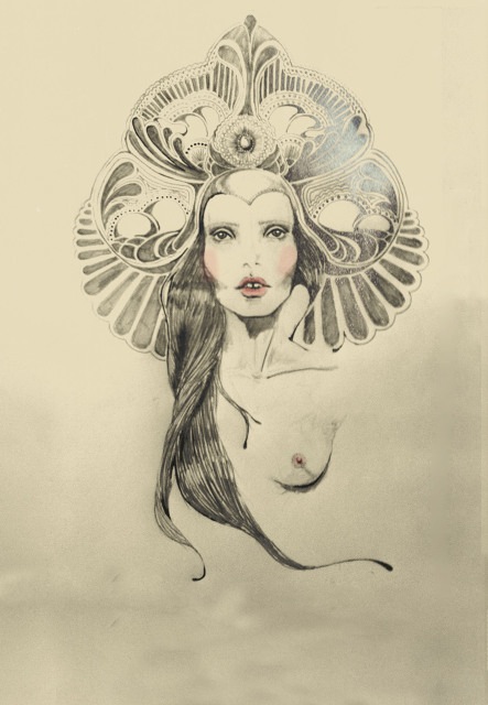 Bloom One: Pencil Drawing: Natalia Jhete 2012