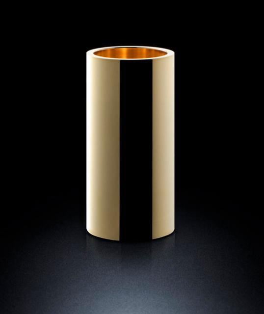 Minimalux&#039;s luscious pot is solid brass gilded in 24k gold. Mirror polished with a satin machine finish inside.