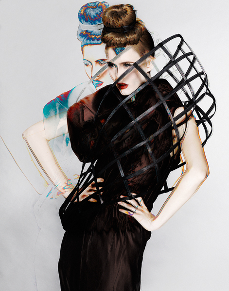 Caged Beauty : Hair by Brad Hensler: PH: Berry Behrendt