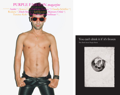 Purple # 8 Starring Andre Ph. Terry Richardson b/w ThE Dash Snow book