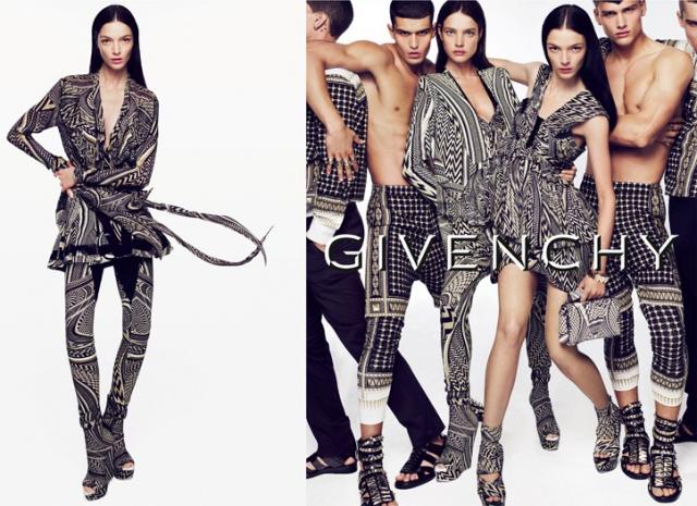 Maria C and Simon eat the spotlight in the Givenchy Spring/Summer 2010