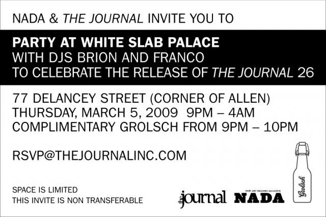TI thinks The Journal is quintessential and very on it re: The New York art scene