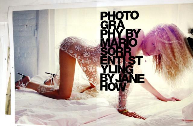 Natasha Poly adds sexy to her repitoire of editorial looks in the new Self Service