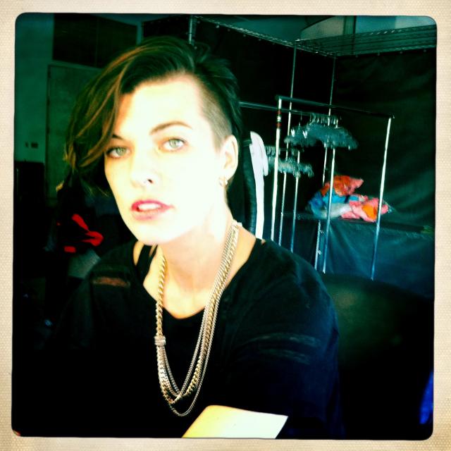 MILLA&#039;S SPANKING NEW DO COURTESY OF THE LEGENDARY CHRISTIAAN. VIA IMG MODELS